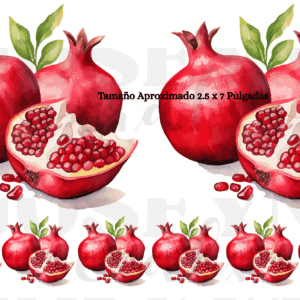 Calcomanias Granadas en Dtf