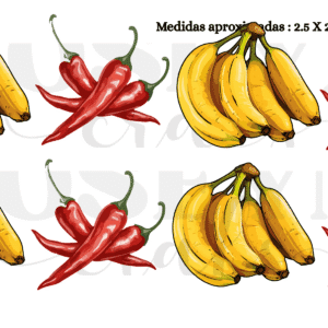 Calcomania Guineos y Ajies