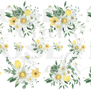 Calcomania Margaritas en UV