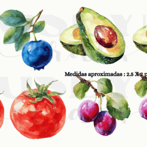 Calcomania Mis frutas en UV