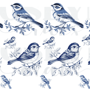 Calcomania Pajaritos francés