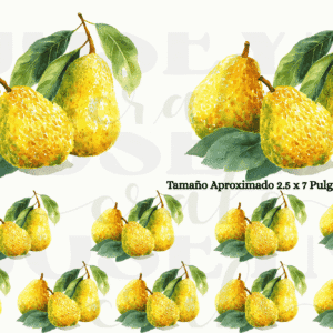 Calcomanias Peras en Dtf