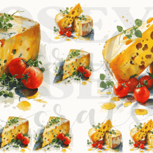 Calcomanias Queso en UV-Dtf